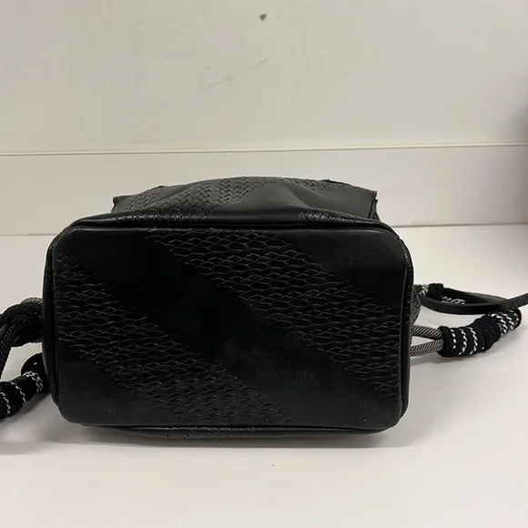 Let & Her Black Mini bag NWT has beautiful braided handle